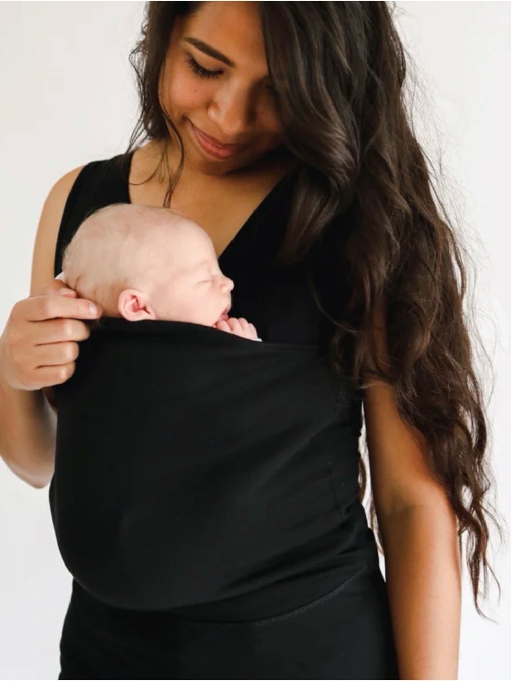 LALABU Simple Babywearing Tank Top Black Size Medium